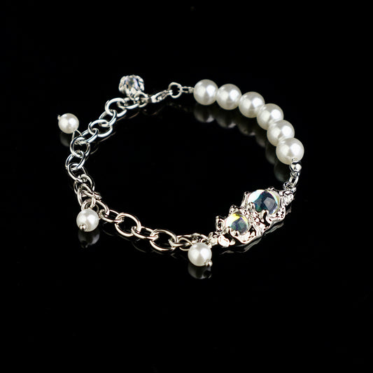 Moonstone Pearl Bracelet