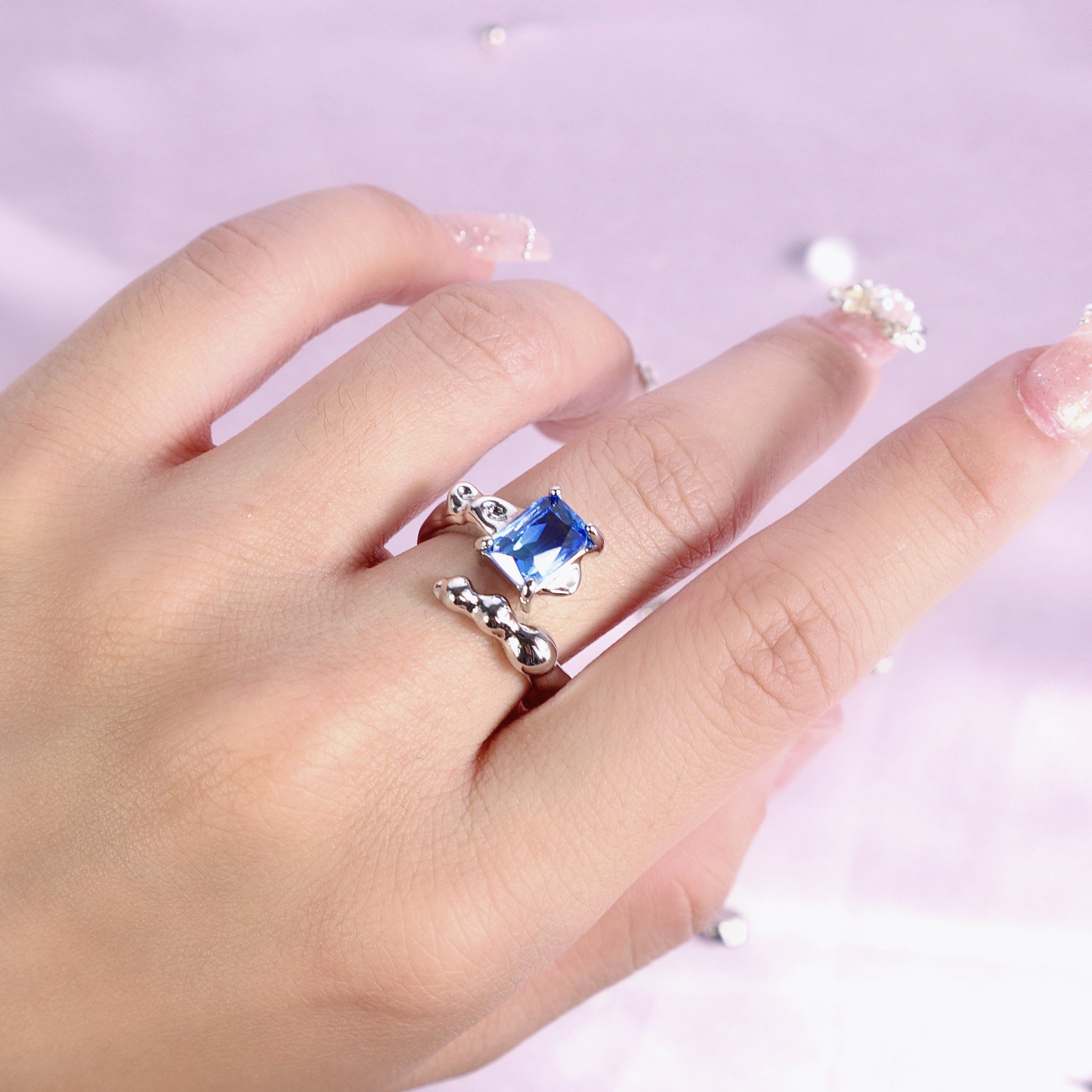 Blue Diamond Rings