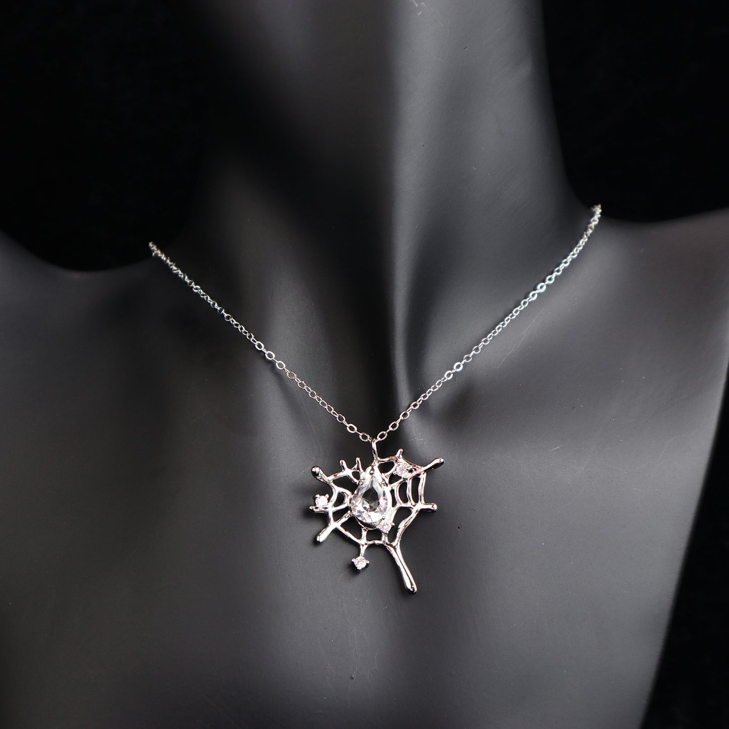 Spider Web necklace for halloween