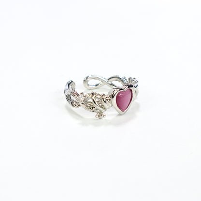 Pink Heart Ring for women